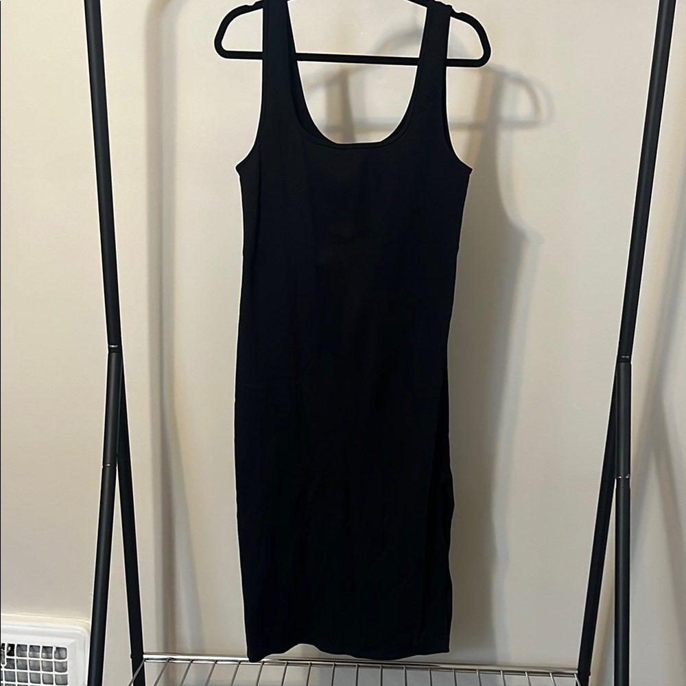 Abercrombie & Fitch Black Sheath Midi Dress